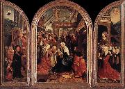 CORNELISZ VAN OOSTSANEN, Jacob Triptych of the Adoration of the Magi fd oil painting on canvas